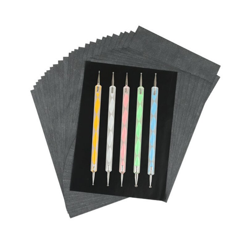 100Pcs Zwart A4 Copy Carbon Papier Schilderen Tracing Papier Graphite Schilderen Herbruikbare Schilderen Accessoires Leesbaar Tracing: A