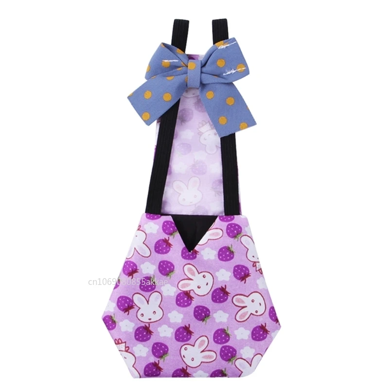 Fralda de frango à prova d'água, roupas para animais de estimação, pato, reutilizável, respirável, fantasia de aves, fraldas com decoração de laço para gansos, galinhas