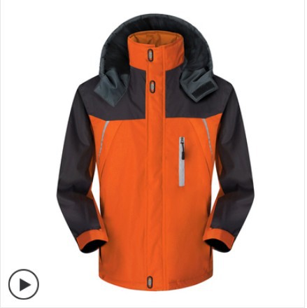 Tykk varm utendørs dunfjær bomullspolstret klær herre hette fjellklatring reise sport regnfrakk jakke