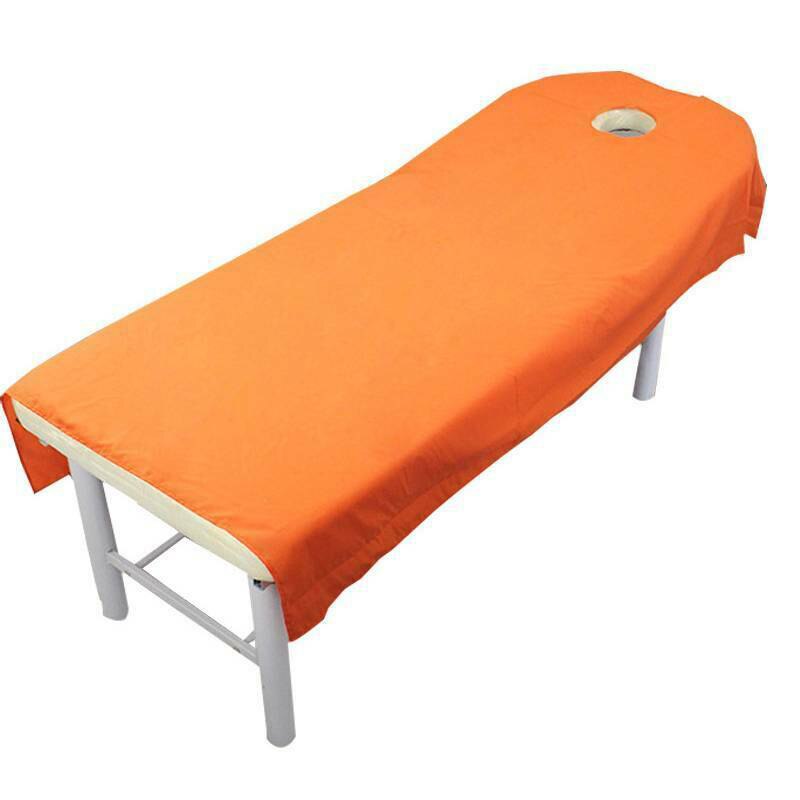 190Cm Massage Tafel Couch Cover Gezicht Gat Laken Protector Cosmetische Bed Schoonheid Blad Voor Salon Spa Voetverzorging winkel 6 Kleuren