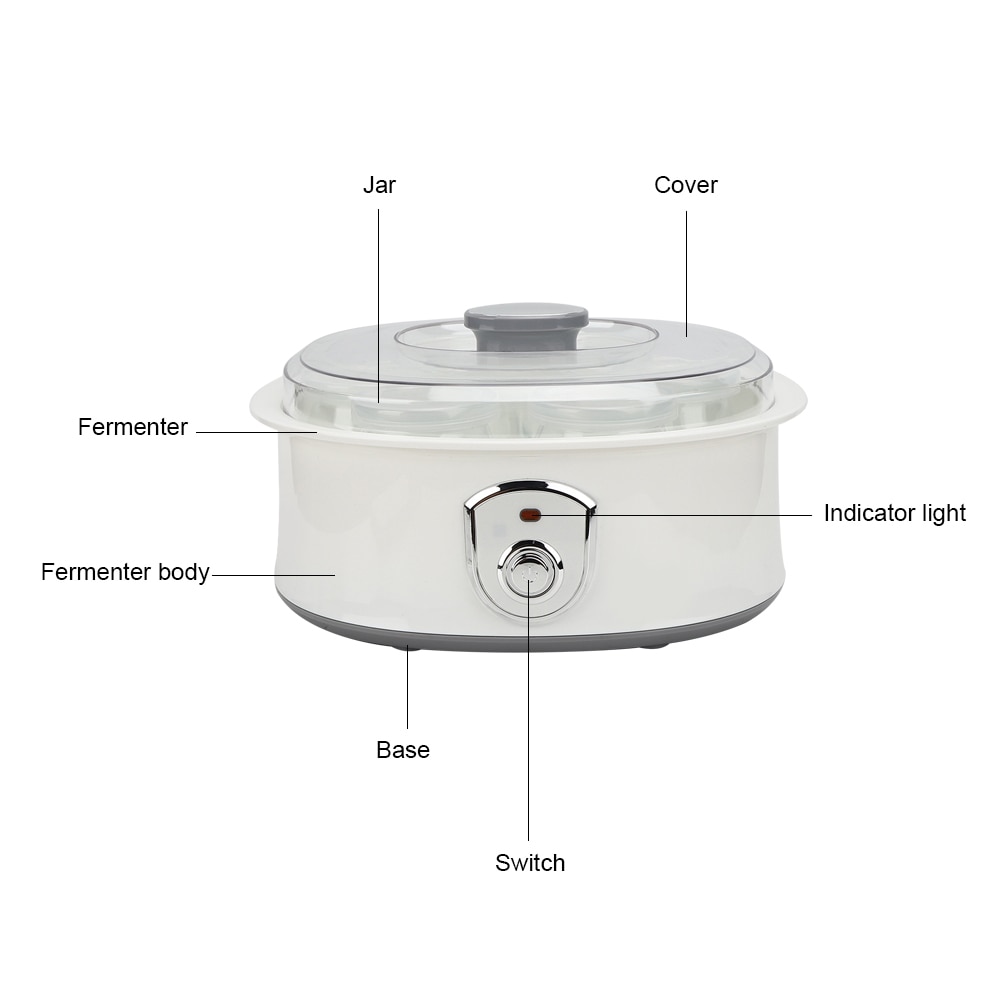 1.5L Yogurt Maker Automatic Yoghurt Maker Machine Constant Temperature Fermenter for Home Kitchen Use 220-240V