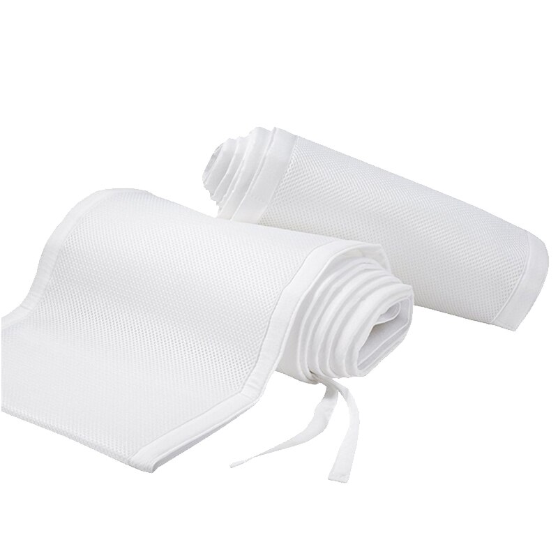 Babycare Wieg Bumper, Past Standaard En Andere Cribs, Zachte Crib Bumper Pads Volledige Bescherming, mesh Wieg Bumper (Wit): Default Title
