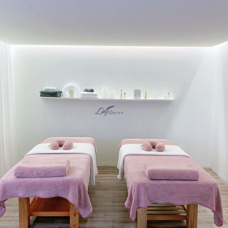 Massage Bed Enkel Laken Schoonheidssalon Pure Kleur Herfst En Winter Laken Huid Management Laken Met Gat: cameo brown