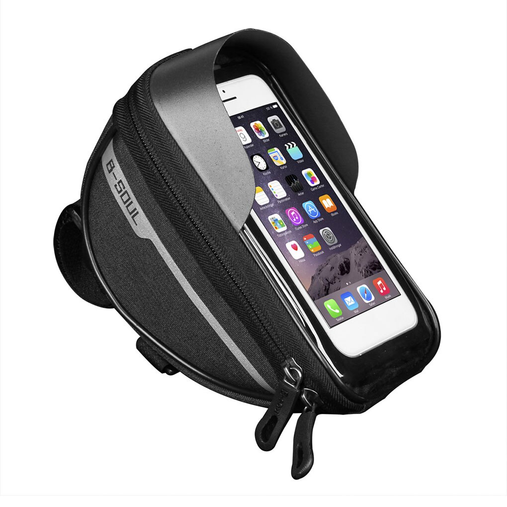 Fietsen Bag Fiets Head Tube Stuur Telefoon Tas Met Touch Screen Waterdichte Opknoping Opbergtas Mount Bike Gereedschap Tassen Case