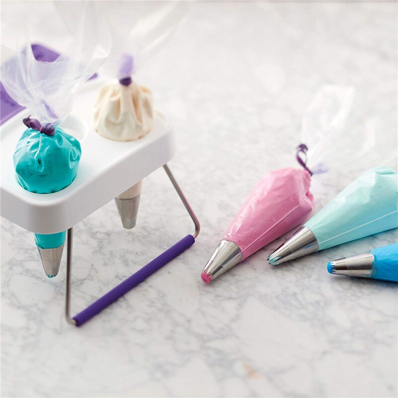 10 geladen siliconen borgring Pastry tassen kabelbinder afdichting ring