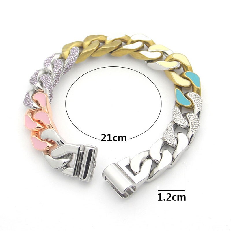Luxe Sieraden Voor Mannen Manchet Armband Bruiloft Armband Rvs Koreaanse Ketting Classic Arm