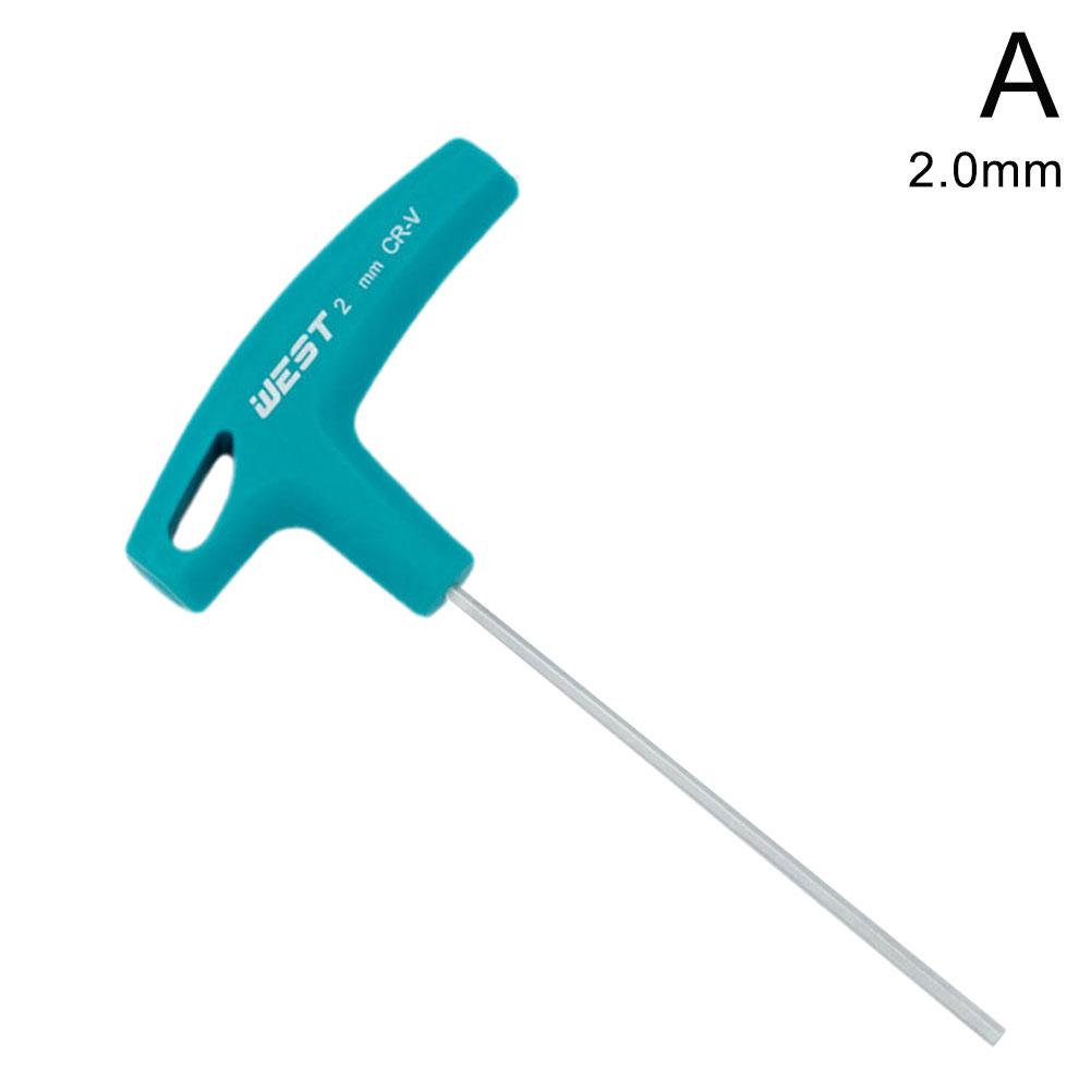 T-handtag insexnyckel skruvar skruvmejsel verktyg 1.5-10mm skiftnyckel handtag insexnyckel skiftnyckel hrc 52-54 handverktyg: Silver-