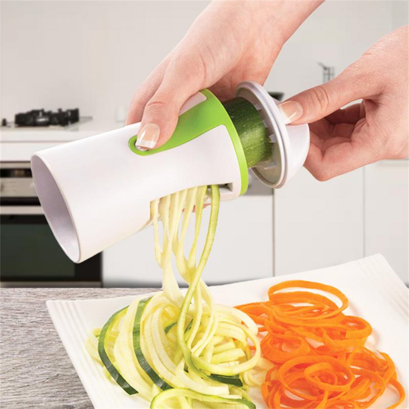 Portable Spiralizer Vegetable Slicer Handheld Spiralizer Peeler Stainless Steel Spiral Slicer For Potatoes Zucchini Spaghetti