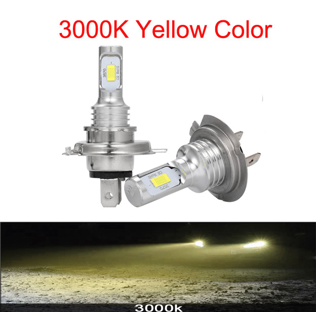 12000Lm H4 Moto H6 H7 H1 H3 H11 BA20D bombillas LED para faros delanteros de coche lente CSP blanco amarillo azul lámpara accesorios para Scooter: Verde / H11