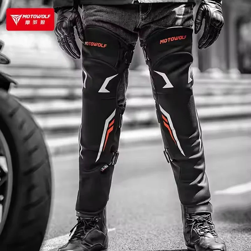 Protezioni per le gambe da equitazione per moto Antivento freddo anti-avvolgimento Parabrezza ispessito Equipaggiamento protettivo CE Ginocchiere lunghe calde invernali