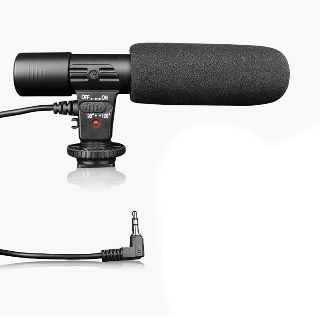 Microfon cu condensator pentru cameră dslr dv cu 3.5mm interfețe