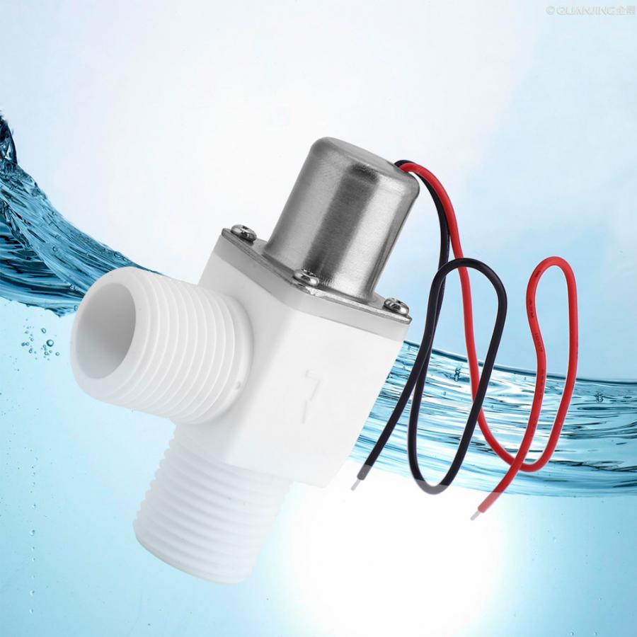 Válvula Solenoide de pulso eléctrico de plástico para Control de agua, 1/2 VDC,"