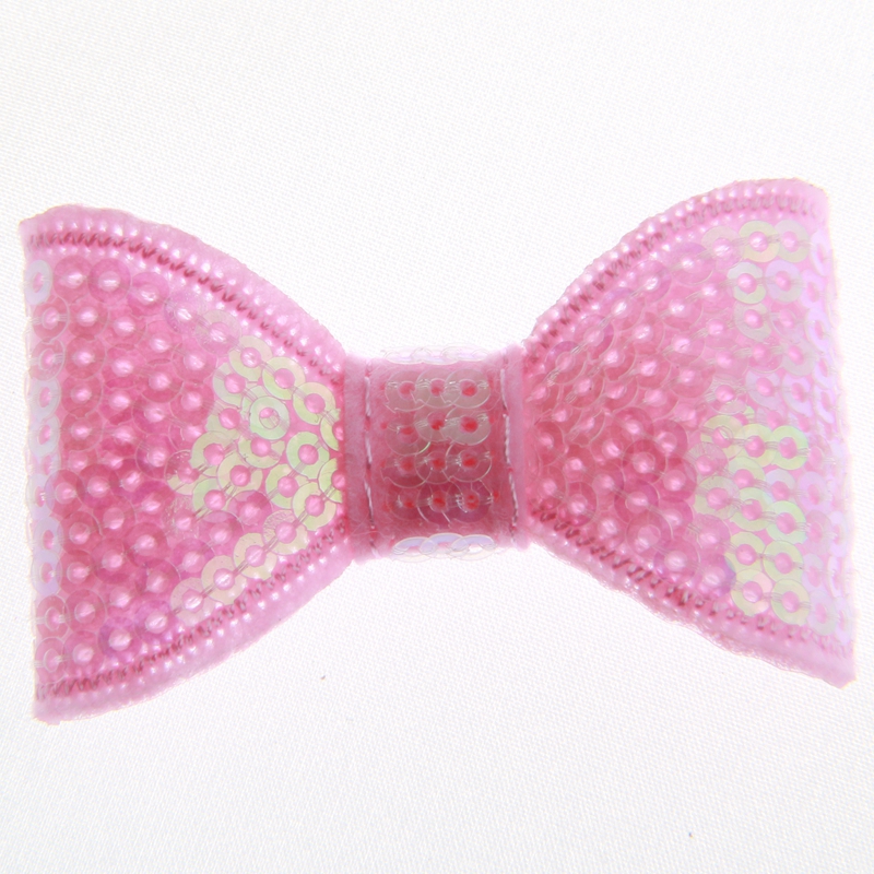 Lazos para el cabello de 2 "y 5CM, lazos de lentejuelas brillantes para niñas, accesorios para el cabello, lazos para el cabello para diademas, cabeza de tela sin pinzas para el cabello: XXS / Naranja