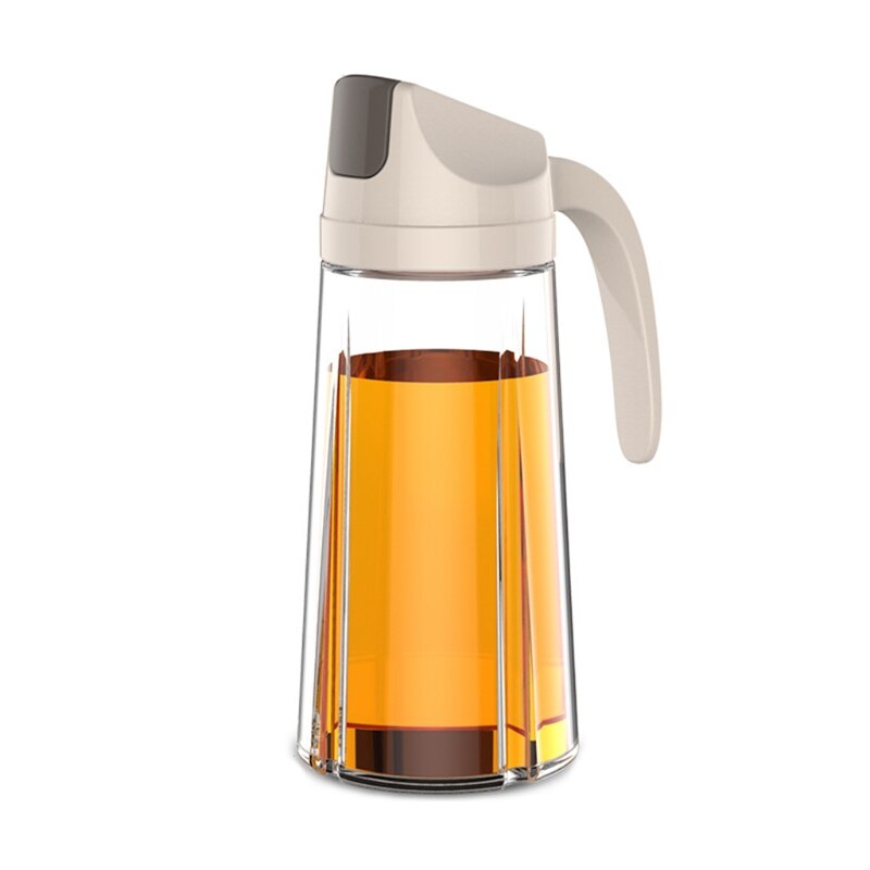 Auto Flip Olive Oil Dispenser Bottle 300ml-630ml Leakproof Condiment Container With Automatic Cap and Stopper Non-Drip for H051: A-630