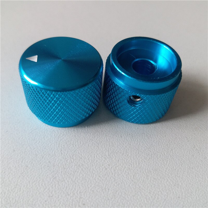 5 sztuk aluminiowa gałka radełkowana pokrętło potencjometru 20*15.5*6mm czapka potencjometr pokrętło głośności kapturek przełącznika dla wzmacniacz cześć-FI