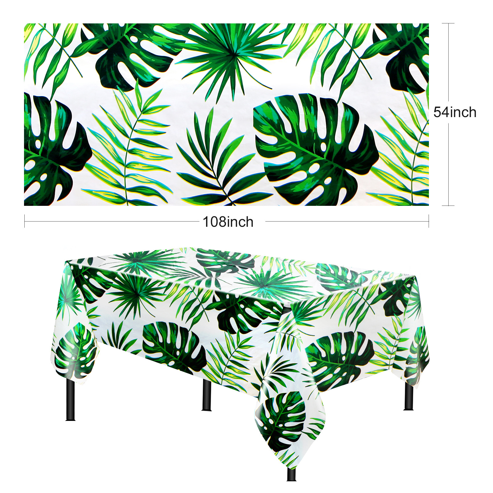 8Guests Hawaii Turtle Leaf Paper Plates Hawaiian Tropical Aloha Summer Party Decor Happy Jungle Safari Birthday Party Leaf Plate: MINT GREEN