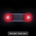 Mini led-autolampje op zonne-energie, waarschuwingslampje voor 's nachts, gesimuleerd alarm, draadloos antidiefstalwaarschuwingslampje, knipperend nep-alarmlampje: Rood
