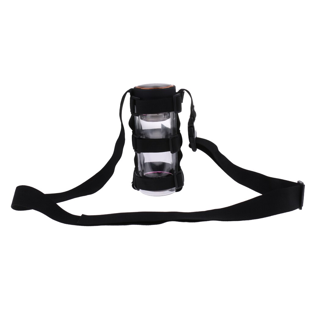 Water Bottle Carrier with Shoulder Strap - Adjustable, Perfect fit, Portable &amp; Versatile