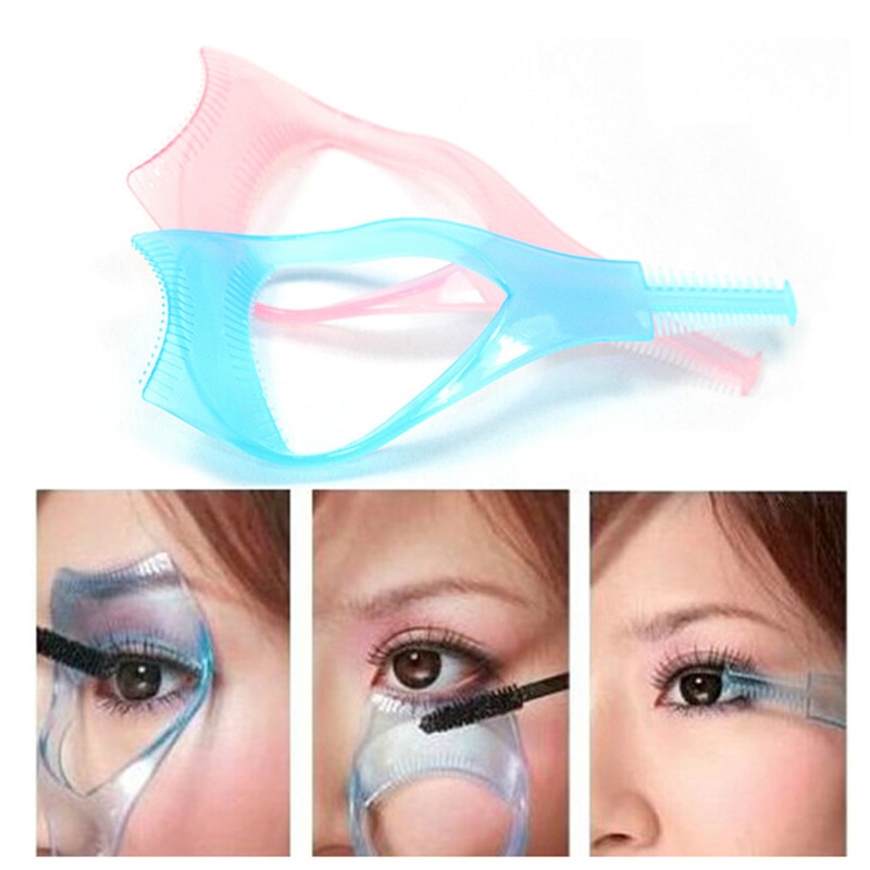 Producten 1 * Make 3 In 1 Mascara Borstel Wimperkruller Guard Applicator Kam Cosmetische Tool: Default Title