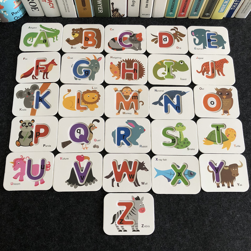 Baby tidlig uddannelse puslespil digitalt alfabet undervisningsstøtte parring puslespil forældre-barn spil børn kognitive læremidler