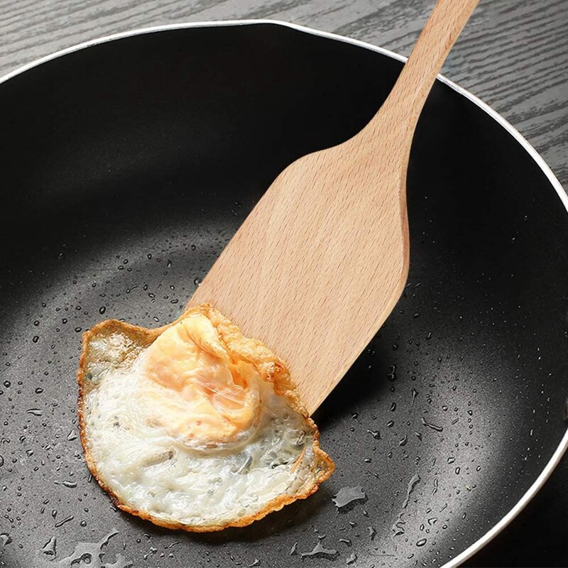 Wooden Cooking Utensils, 4-Piece Wood Cooking Spoons, Cooking Utensil Set, Wood Spoon for Nonstick Cookware, Utensils