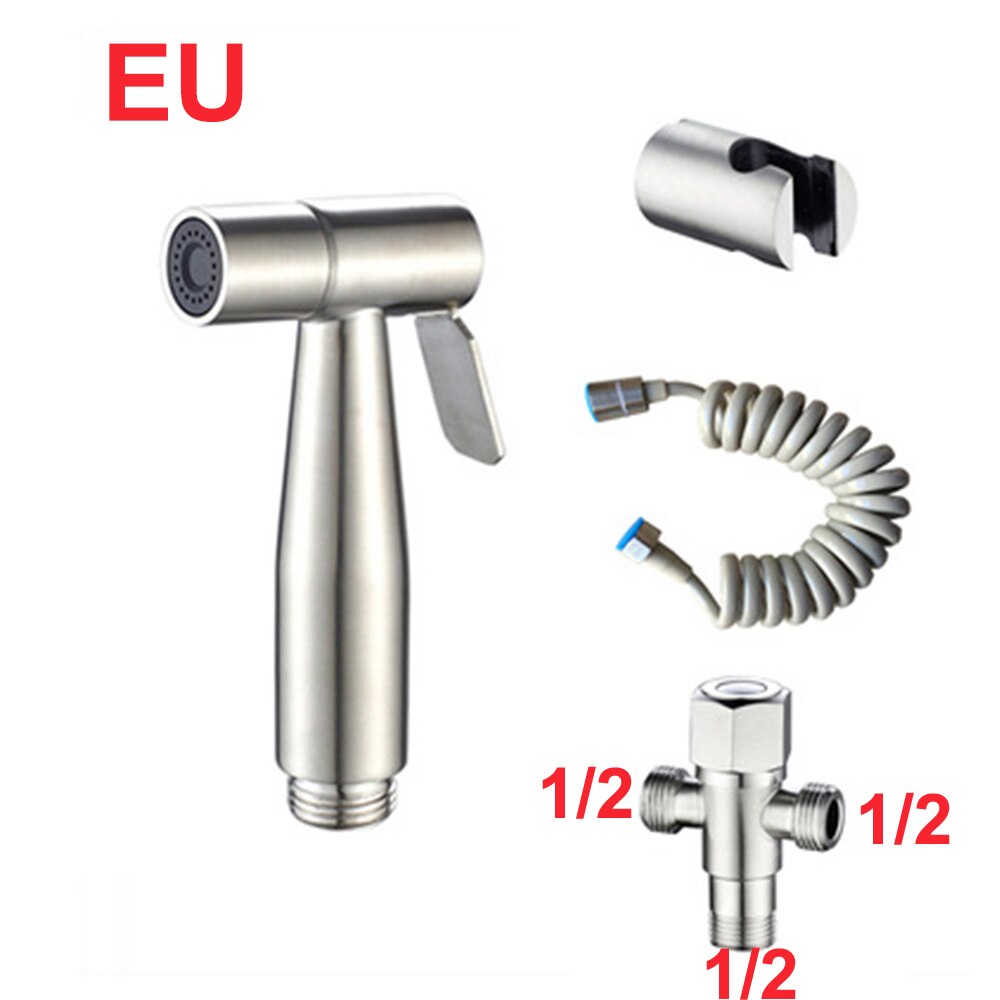 PULVERIZADOR DE inodoro de bidé de mano, urinario de baño de acero inoxidable juego de pulverizador para el bidé, higiene, pañal de tela para bebé, rociador: Style 06