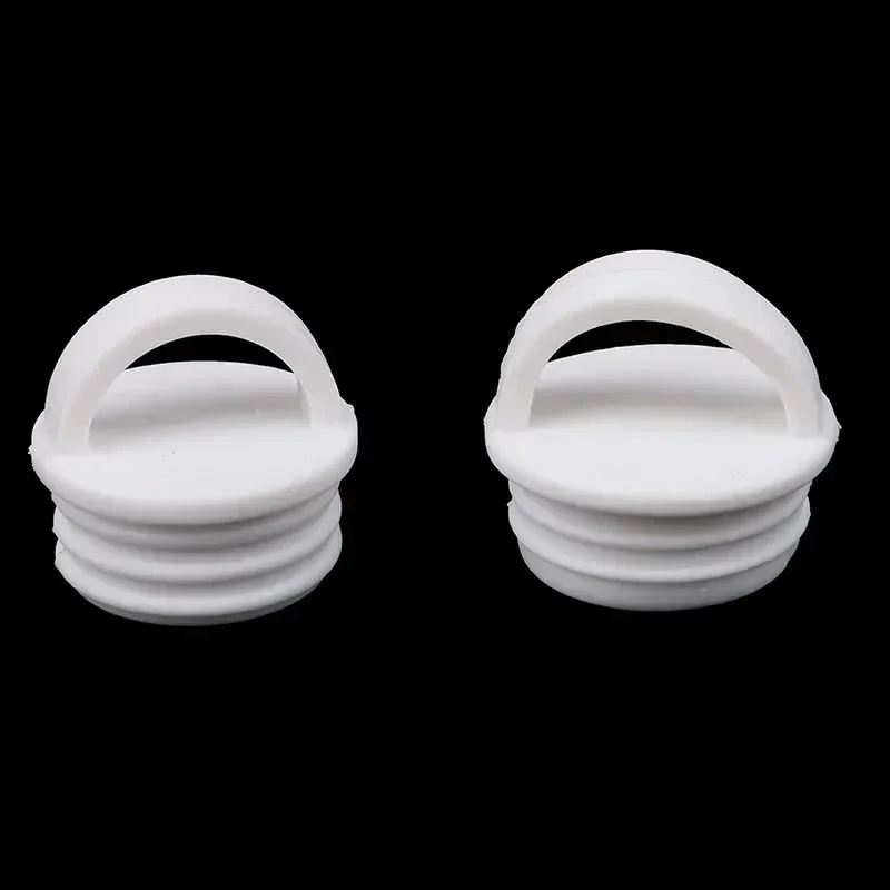 White Mop Bucket Drain Stopper Round Drain Silicone Hole Plug Outfall Cover for Bathroom Laundry Kitchen