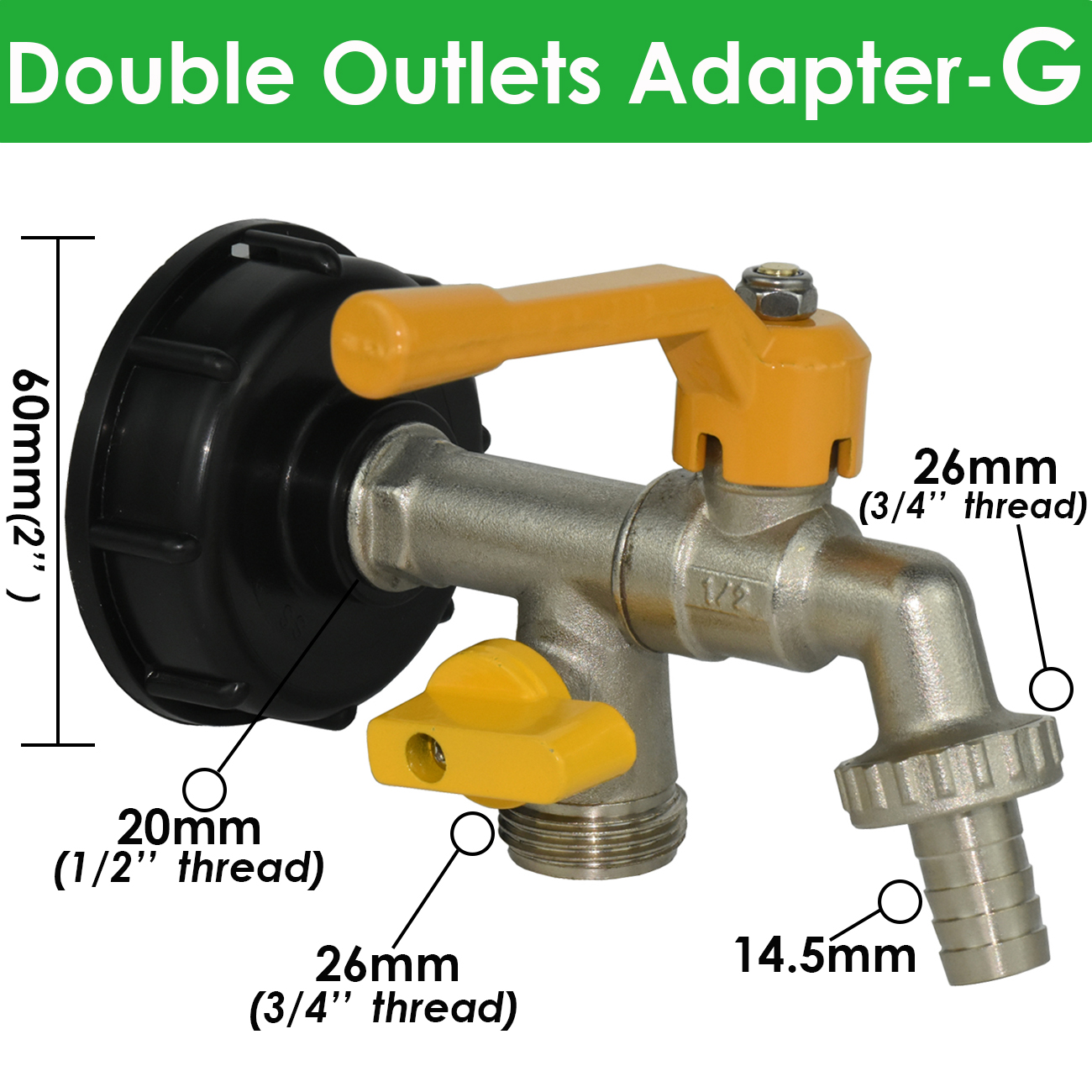 IBC Adapter für S60x6 DN50 (60mm) Grobgewinde IBC Adapter für S60x6 DN50 (60mm) Grobgewinde