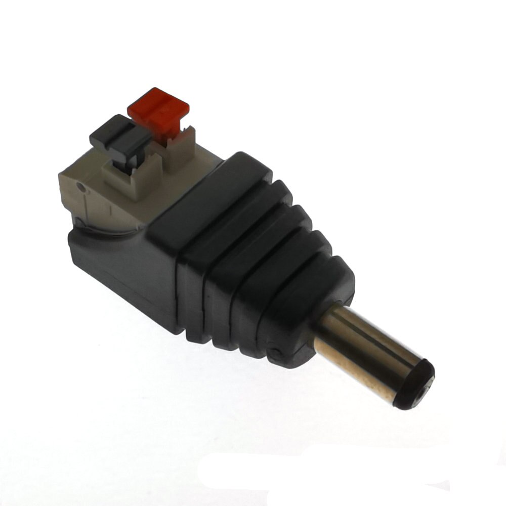 1PCS DC Male Female Connector 2.1*5.5mm DC Power Jack Adapter Plug Connector For 3528/5050/5730 Single Color Led strip
