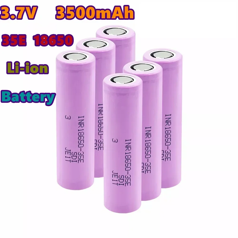 Batería de iones de litio  , 18650 mah , 18650 v, 25a, 3500, 3,7,  de alta potencia, original, outil electrique 35e inr, noveda