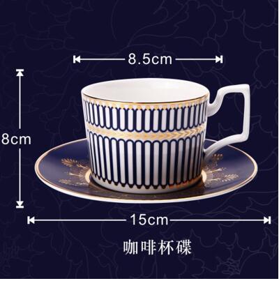 Blue Color Dinner Plates Ceramic Dessert Plates Bone China Dinnerware Plates Dinnerware Set: cup set