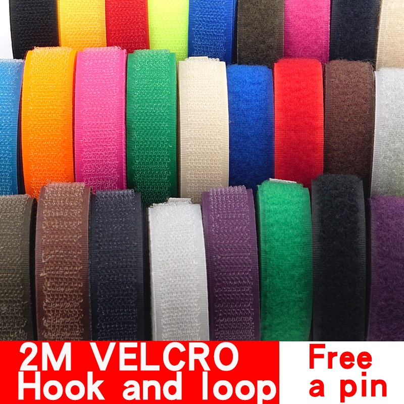 2 meter 16/20mm kardborrefästen sugru kardborreband utan självhäftande fäste nylon magisk tejp remsa sömnadstillbehör kardborre