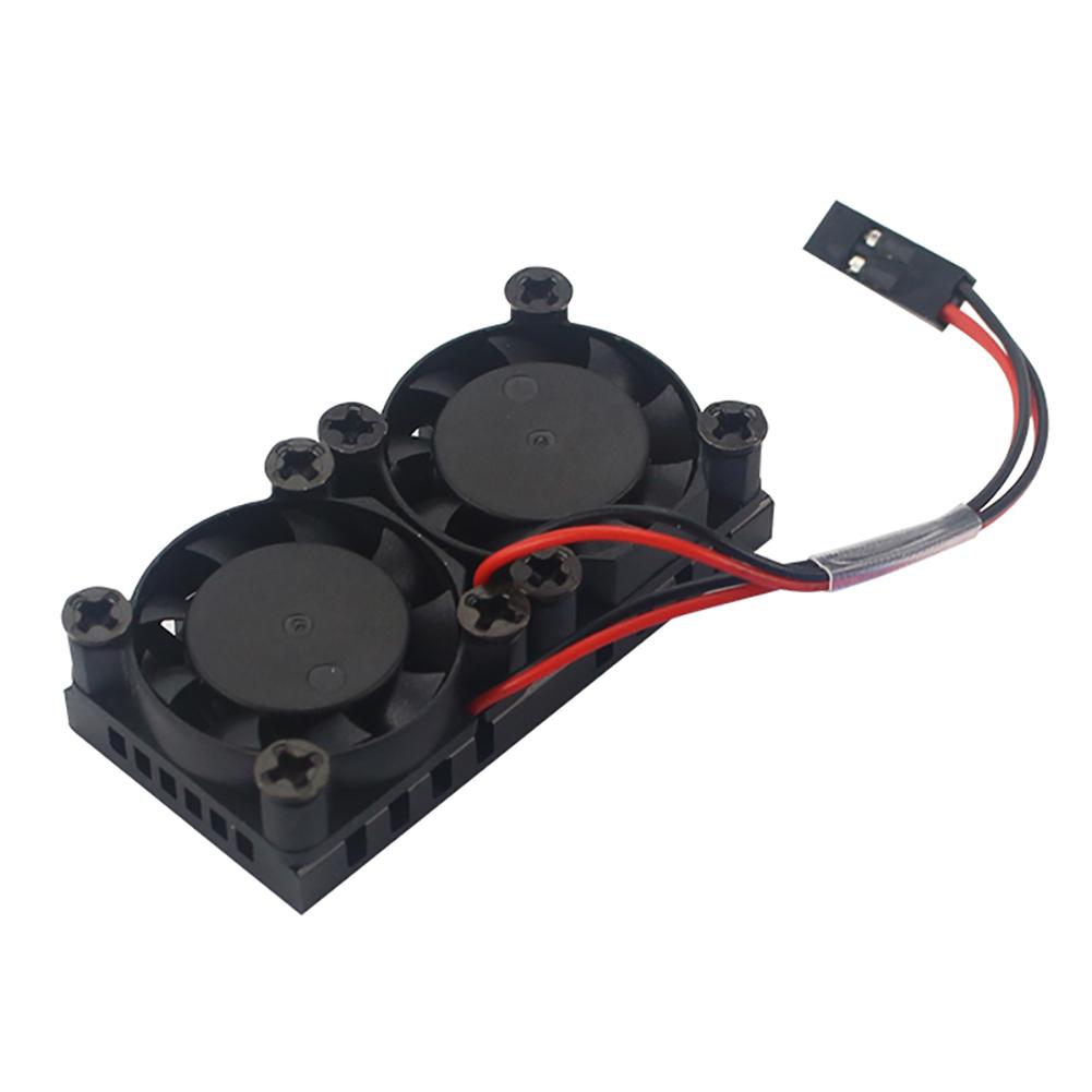 5V Dual Cooling Fan For Raspberry Pi 3 B+ 4 Generation Radiator With Thermal Adhesive With 2 Heat Sinks