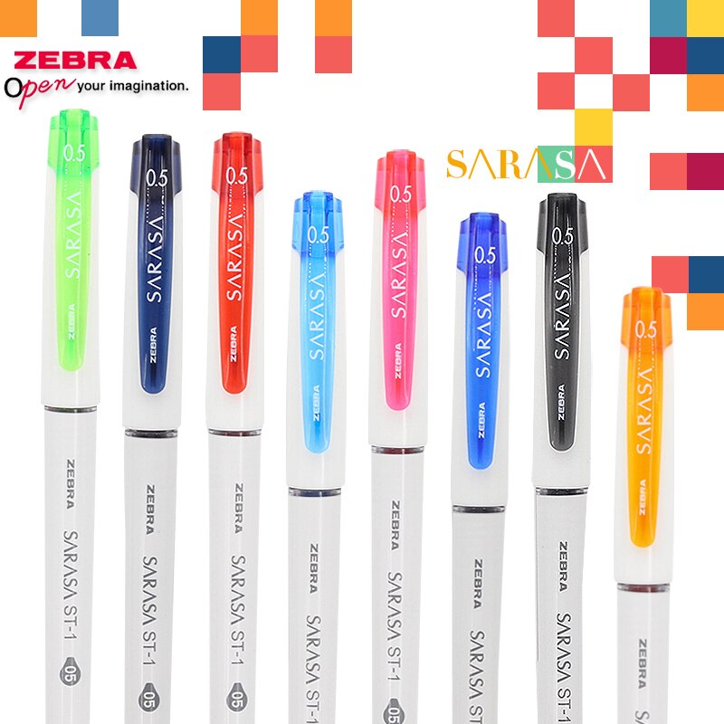 Zèbre SARASA couleur neutre stylo JJZ58 0.38/0.5mm couleur bonbon stylo pince grande capacité stylo étudiants prennent des Notes