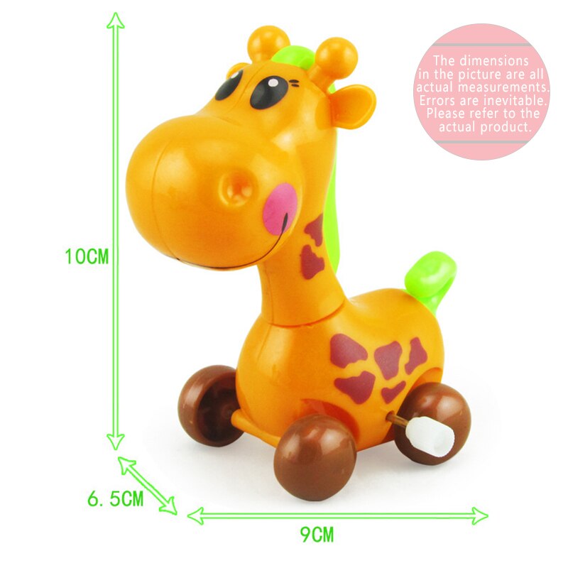 1Pc Leuke Clockwork Speelgoed Baby Jongens Giraffe Running Clockwork Lente Toy Reborn Baby Wind Up Speelgoed Voor baby Kids Willekeurige