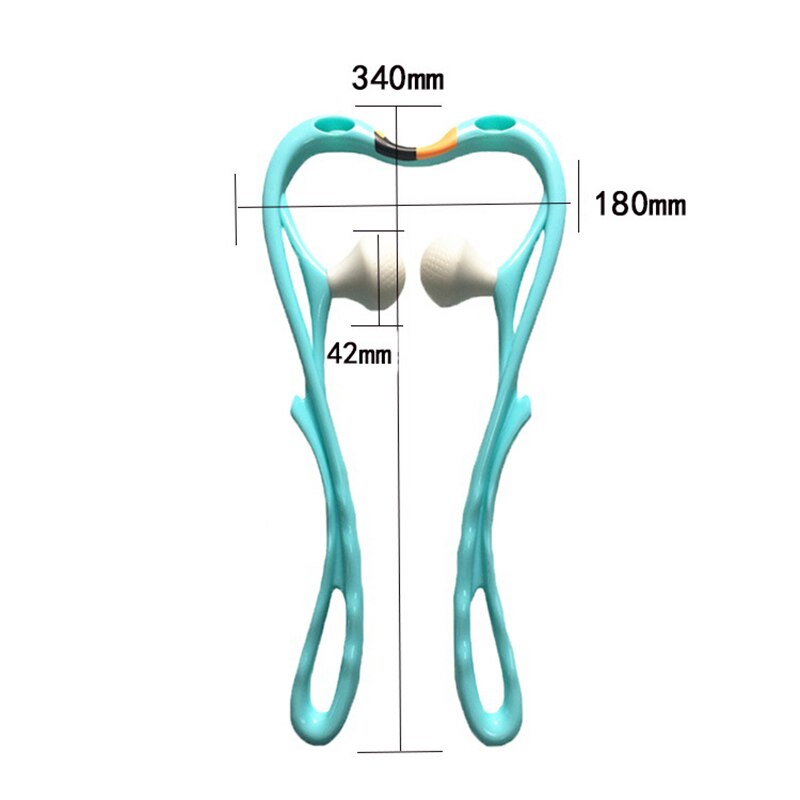 Neck Massage Tool Pressure Point Therapy Hand Roller Massage Neck Shoulder Dual Trigger Point Self Massager Pressure Relieve