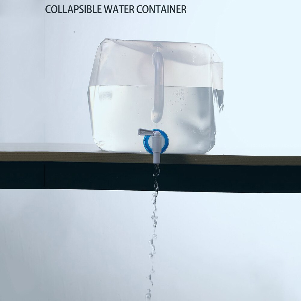 5L 10L 15L 20L Outdoor Opvouwbare Water Zakken Met Kraan Camping Wandelen Draagbare Survival Water Container Opslag Carrier Bag