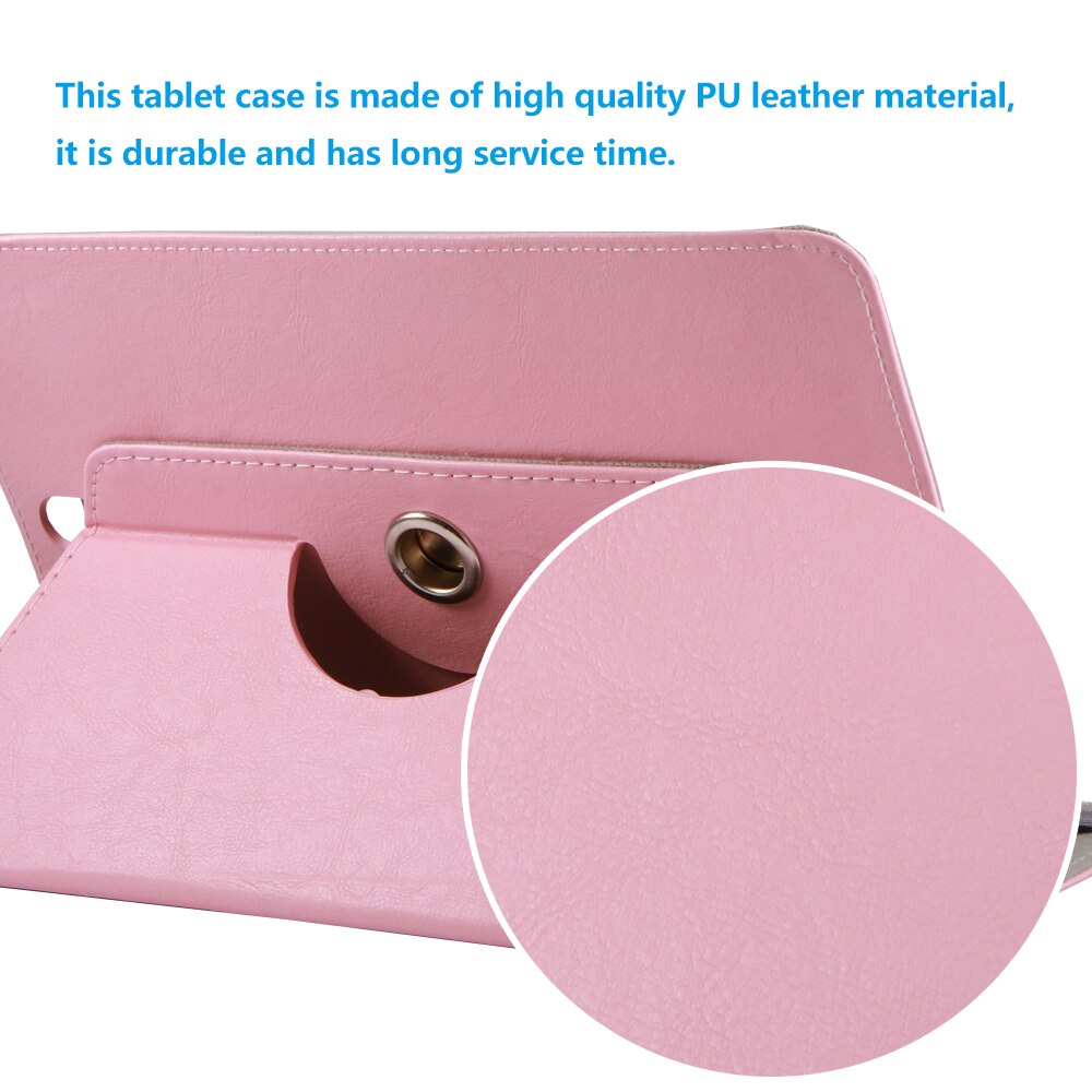 Pu leren hoes 10 inch tablet pc standaard shell 360 graden draaibare leren hoes 360 graden draaibare standaard houder