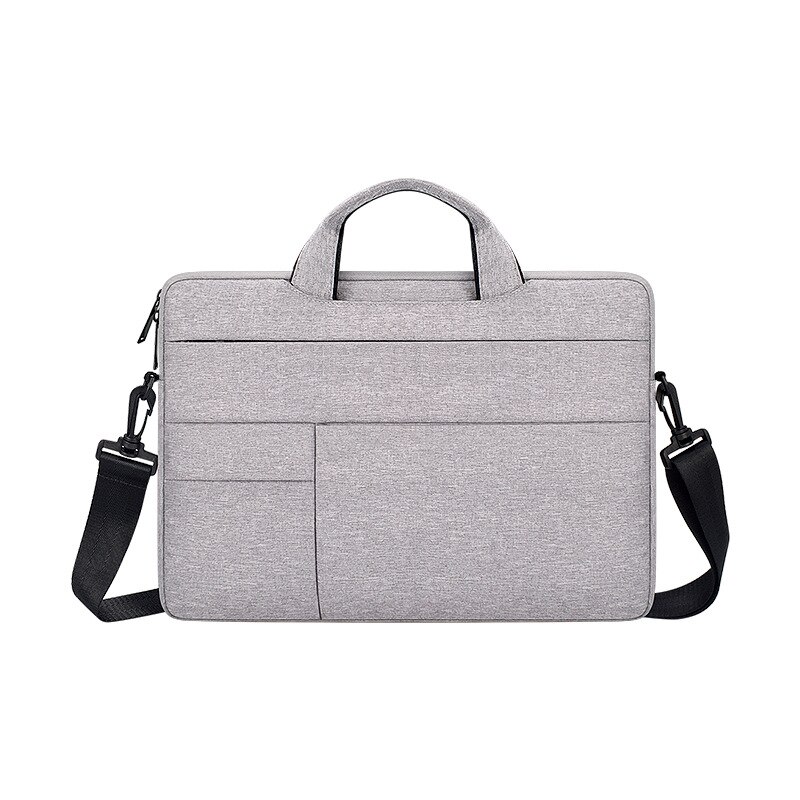 Waterproof Laptop Shoulder Messenger Bag Notebook Case Cover Computer Briefcase for 13 14 15 inch MacBook Pro Air Retina HP: Grey / 13.3-inch