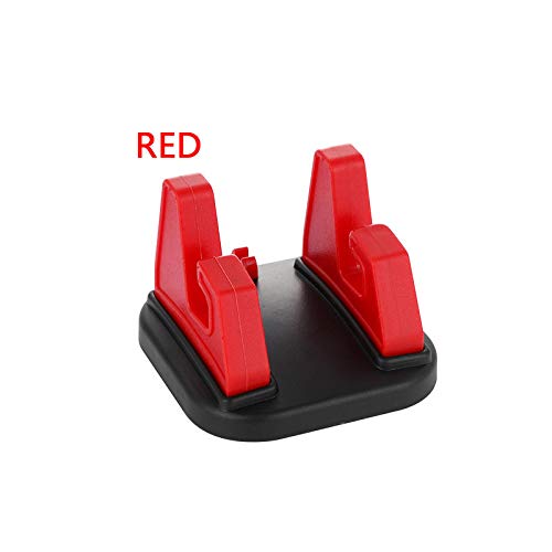 Skridsikker silikone padmåtte bil in-dash holder holder vugge dock til mobiltelefon gps universal interiør biler beslag stativer: Rød