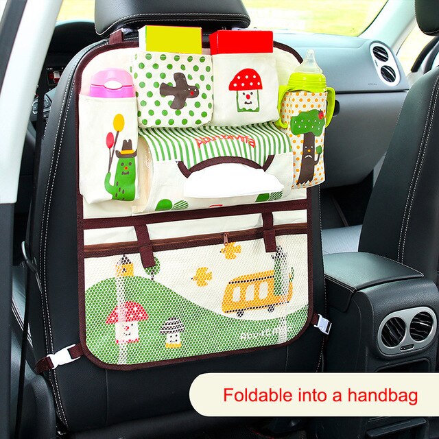 Baby Auto Cartoon Auto Seat Terug Storage Hang Bag Organizer Auto-Styling Product Opruimen Baby Care Interieur Achterbank protector: Classic 8