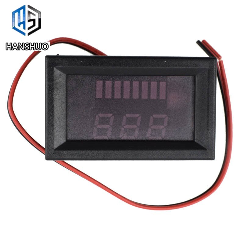 DC 12V-60V ACID Red Digital Lead Battery Capacity Indicator Charge Level Lead-acid LED Tester Voltmeter