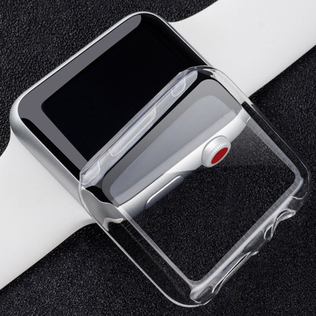 Transparant Pc Harde Beschermhoes Full Shell Voor Iwatch Apple Horloge Serie 4 5 40Mm 44Mm Screen Protector cover Bescherming