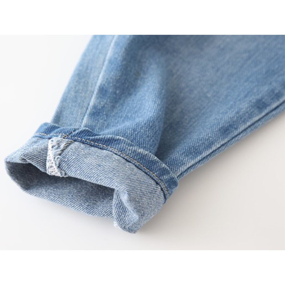 Mudkingdom Boys Jeans Cotton Print Casual Children Trousers Toddler Loose Fit Denim Pants for Boys Spring Autumn Kids Clothes