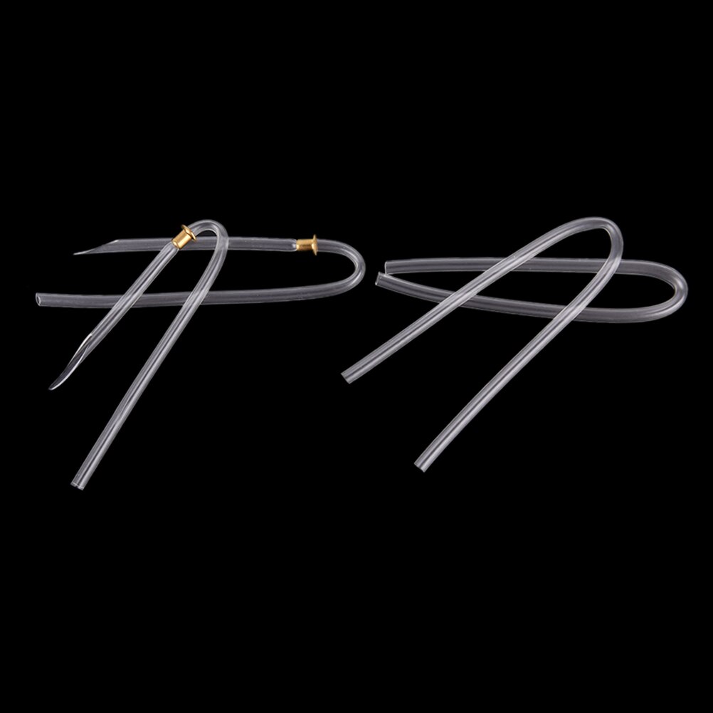 1pc U Shape Transparent PVC BTE Hearing Aids Clear Earmolds Tubes Bent Tubing With Lock Preformed BTE Earmold bent tube