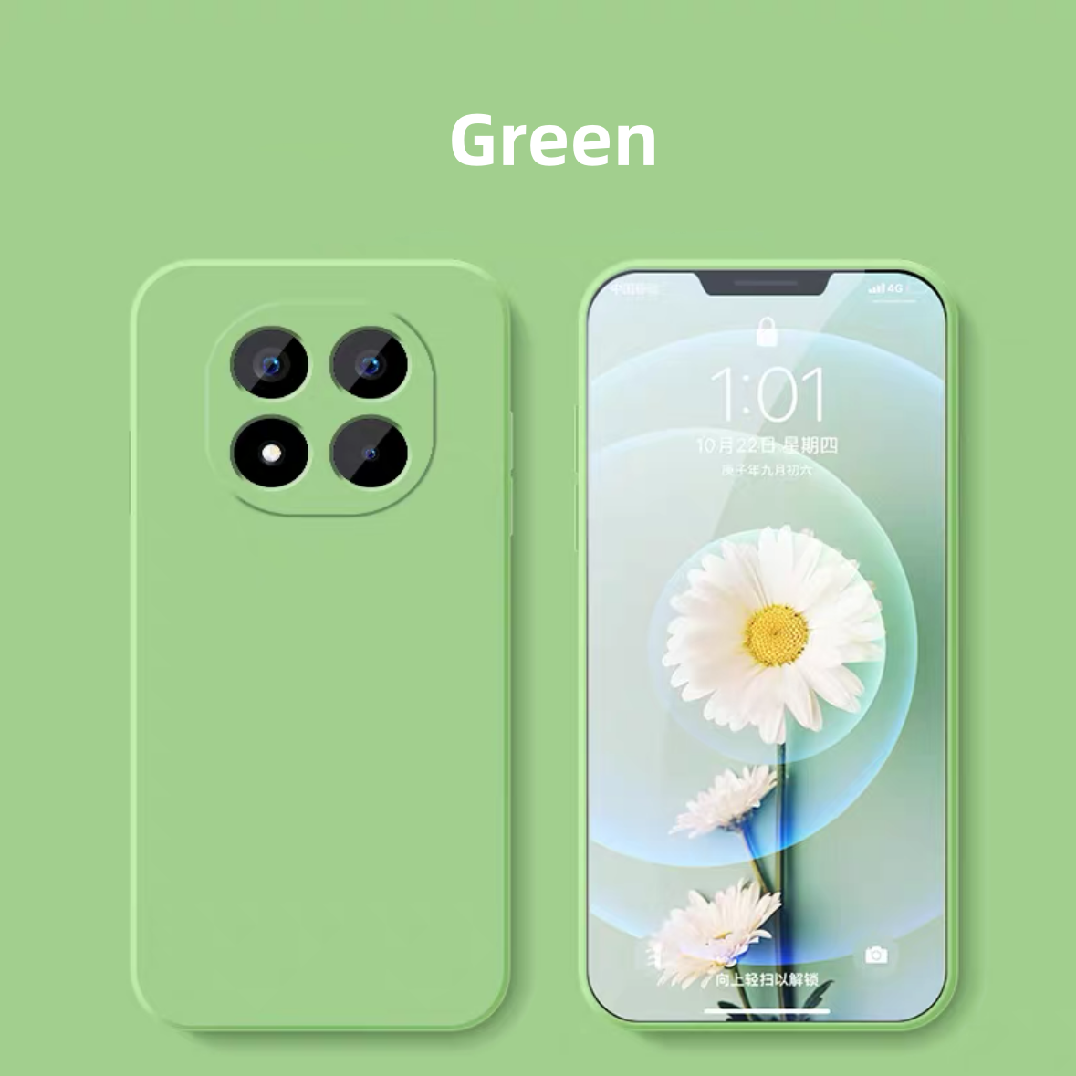Pour Redmi Note 14 Pro Plus 5G Coque Redmi Note 14 Pro + Plus Coque Funda Coque Original Silicone Liquide Souple TPU Téléphone Pare-chocs: green / Pour l'iPhone 16 pro