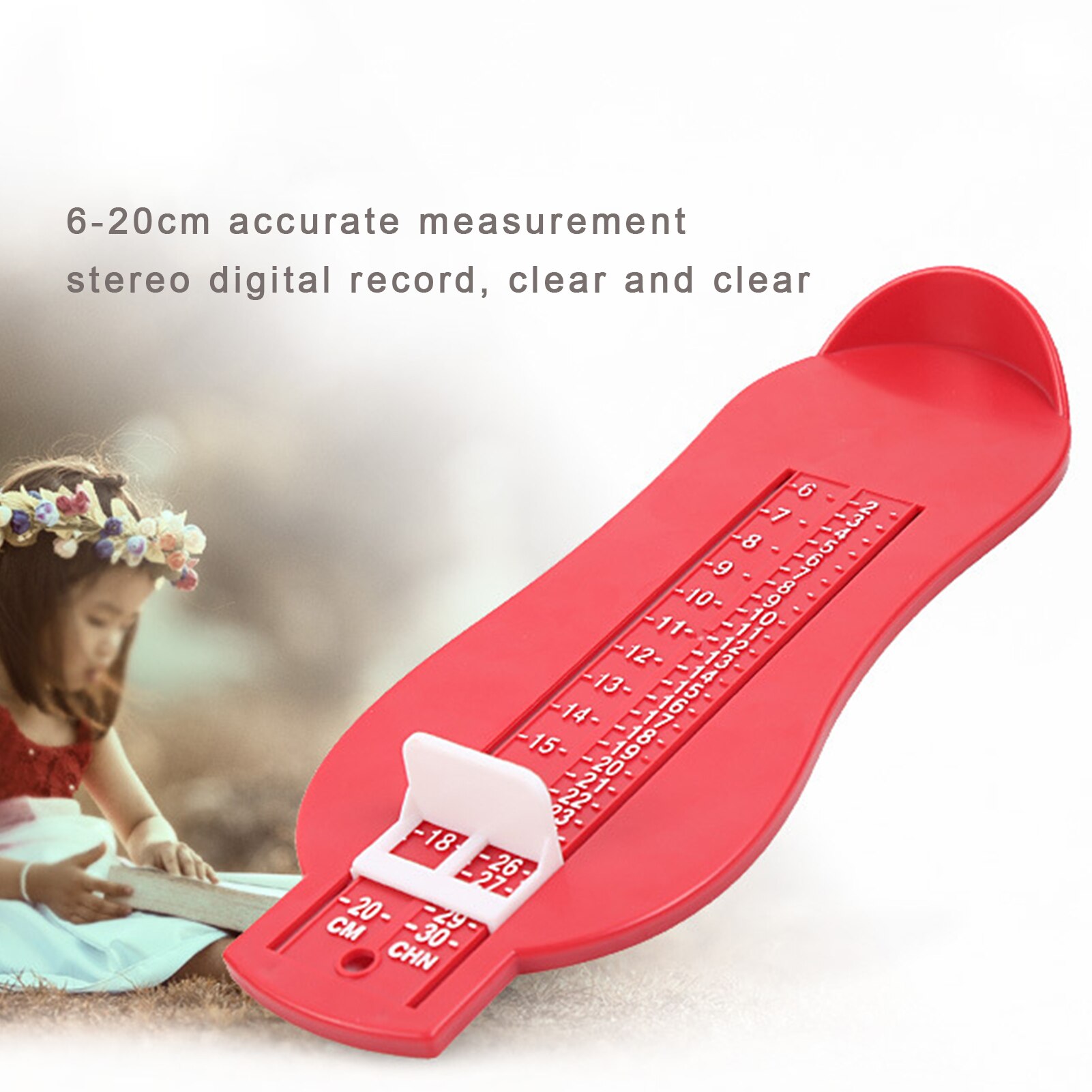 6-20Cm Baby Voet Heerser Kinderen Voet Lengte Meten Apparaat Kind Schoenen Calculator Voor Chikdren Baby Schoenen Fittings gauge Gereedschap