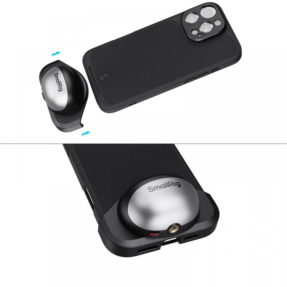 SmallRig FilMov Photography Kit for iPhone 16 Pro Max, for iPhone 16 Pro, with Capture Grip/T-Mount Lens Backplate for MagSafe