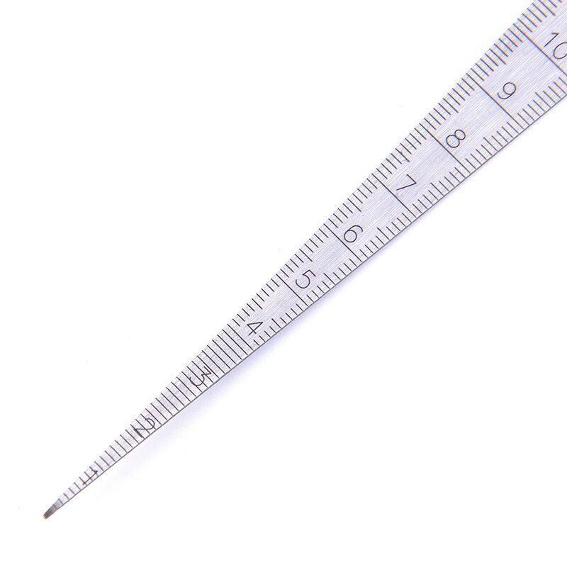 Stainless Steel Taper Gauge Feeler Gap Hole Measuring Tool Double Side Wedge Feeler Hole Gap Taper Aperture Scale 1-15mm