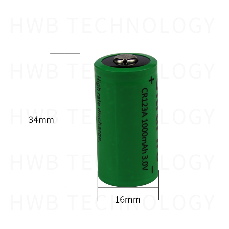 2pc 16340 1000 mah 3v cr123a 16340 uppladdningsbart batteri 3.0v rcr 123a 16340 batterier litium